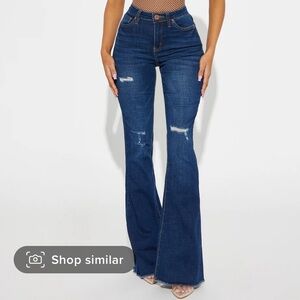 Fashionnova take it or leave it flare Jean